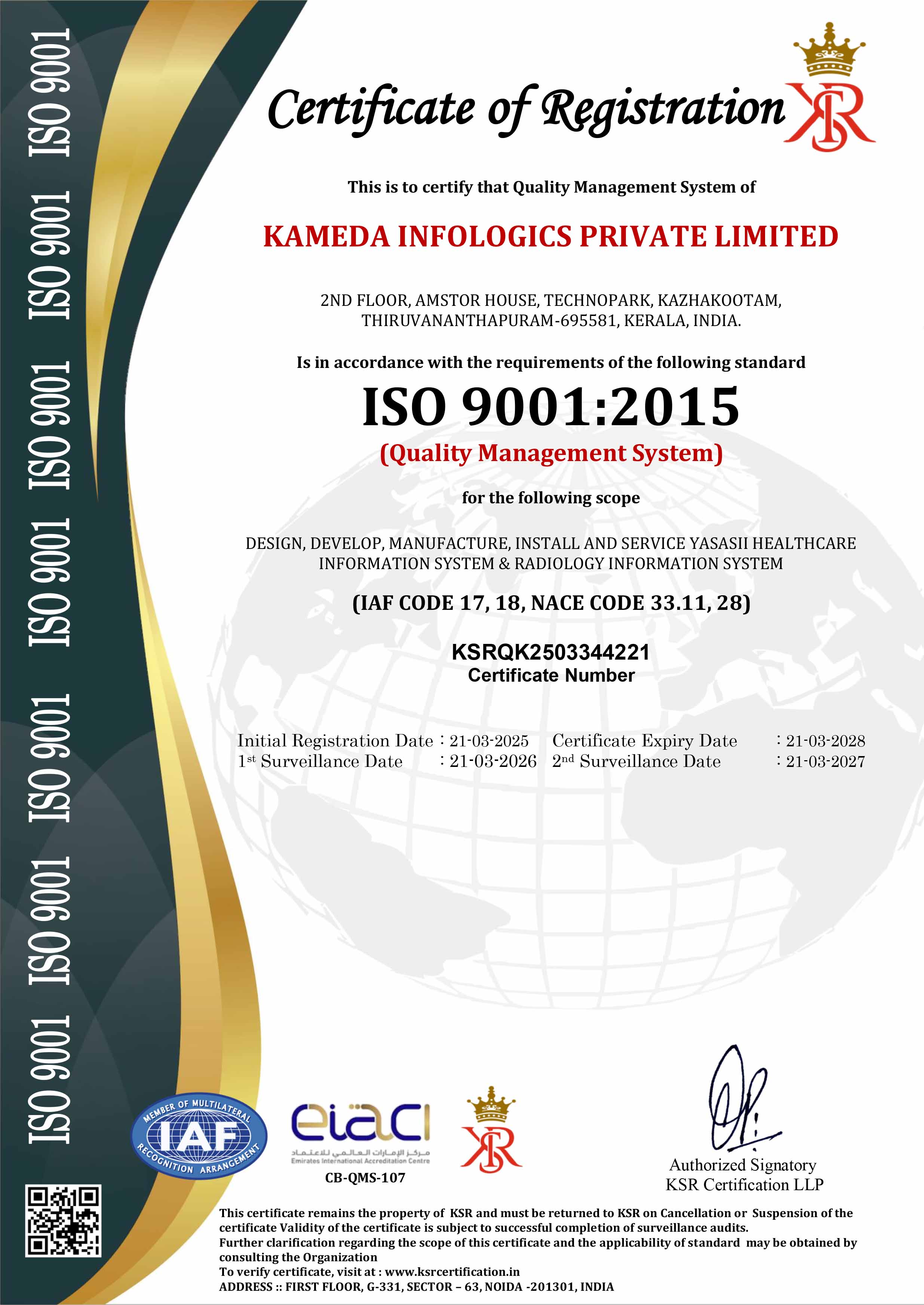 ISO 9001:2015 Quality Management Systems